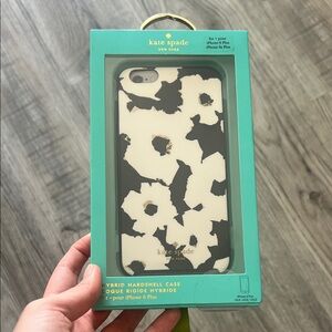 Kate Spade Black and Cream Floral iPhone 6 Plus Case